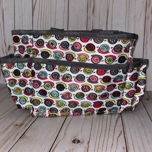 Thirty One Mini Organizer Take it Slow snail print NIP
